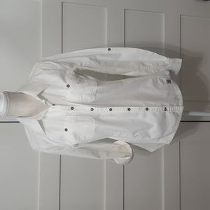 Carhartt white work shirt sz S (4-6).